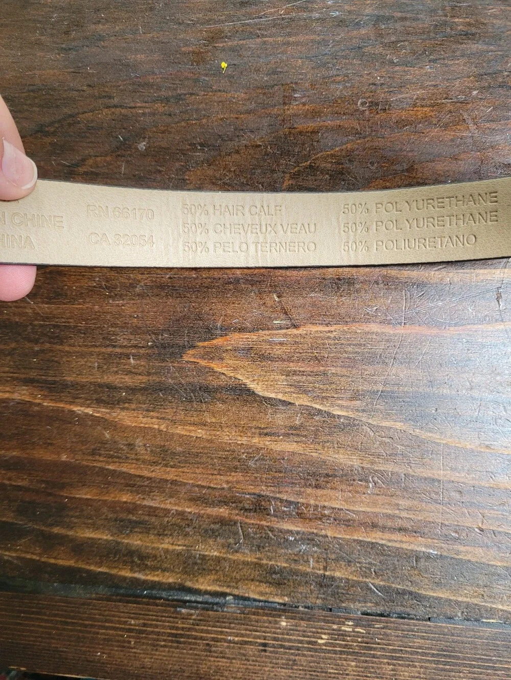 Urban Outfitters Cow Belt Brown White Women's Small
